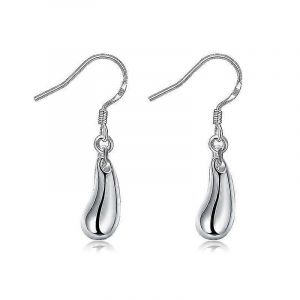 Boucles D'oreilles Pour Femmes Bijoux Mode Boucles D'oreilles Simples Boucles D'oreilles D&eacute;licates Goutte D'eau Boucles D'oreilles En Argent Sterling Boucles D'oreilles Courbe Infinie - Neuf