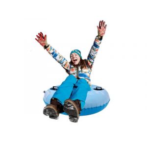 Chambre &Agrave; Air Gonflable Pour 1 Personne &iquest; Motif Flocon De Neige Bleu Clair, 120 Cm De Diam&egrave;tre, Charge Maximale : 150 Kg - Neuf