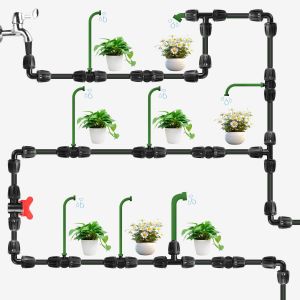 Kit de robinets d'irrigation pour tuyaux d'arrosage de 1/2"" pour tuyaux d'irrigation de 13/16 mm - 22 pièces - Raccord pour système d'irrigation - Connecteur Micro Drip (embouts 1/2"") - Neuf