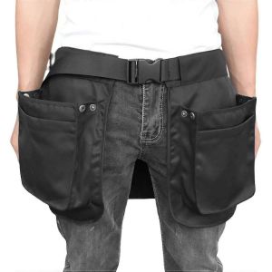 Ceinture porte-outils - Sacoche porte-outils r&eacute;sistante, pochette multifonctionnelle pour tablier &agrave; outils, ceinture porte-outils de jardin pour hommes et femmes, charpentiers, &eacute;lectriciens et jardiniers - Neuf