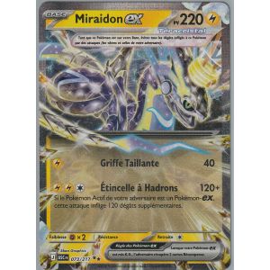 Carte Pok&eacute;mon - Miraidon Ex - 073/217 - Ultra Rare - H&eacute;ros Transcendants - Neuf