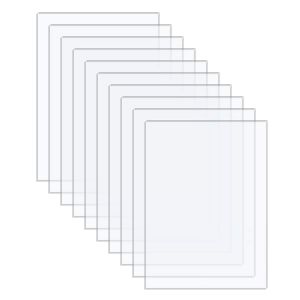 10 pièces 250 x 200 x 1mm Plaque Acrylique Transparente Plaque Plexiglas Transparent pour le Remplacement du Verre du Cadre Photo,l'affichage des Projets,la Peinture (8 * 10 pouces) - Neuf