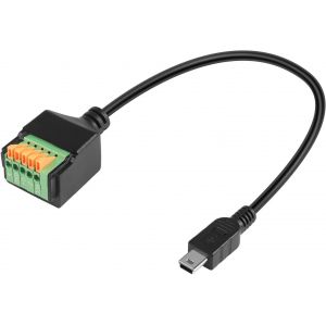 CLOUDDS-Mini Câble Usb À Connexion Rapide Sans Soudure-Mini Usb Mâle Vers 5 Broches-Câble De Charge De Données-Mini Usb À Ressort-Adaptateur De Bornier À Ressort-Pour Bricolage/Réparation, - Neuf