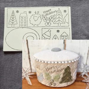 Pochoirs De Mod&egrave;le De Courtepointe Pour La Fabrication De Paniers De No&euml;l Mod&egrave;le De Dessin R&eacute;utilisable Pour L'art De L'artisanat De Bricolage - Neuf