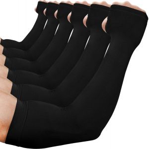 Manchon De Bras Homme & Femme (1/3/6),Anti-Uv Protection Upf 50+Manche Bras Avec Trou Pour Le Pouce,Antid&eacute;rapants Cooling Manchette Gaming,Sport Compression Arm Sleeves Pour Cyclisme,Running.[D371] - Neuf