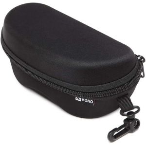 Kathlelxh-Étui À Lunettes Portable Zippé Rigide Eva Boîte De Protection Pour Lunettes De Soleil Avec Boucle (Noir)[H827] - Neuf