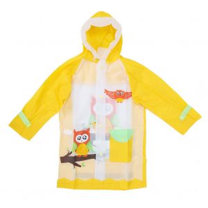 Hjlian Impermeable A Capuche A Large Bord Pour Enfants, Impermeable Pour Enfants Avec Porte-Cartable (L) - Neuf