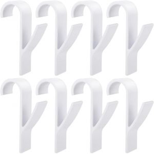 8pcs Crochet Radiateur Rond Crochet &agrave; Serviettes Crochet Serviette Salle De Bain Crochet Radiateur Seche Serviette Patere Seche Serviette Tous Les Radiateurs Standards Amovibles - Neuf