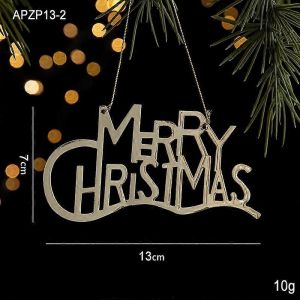 D&eacute;coration de no&euml;l en or de fer de la lettre de la plaque Joyeux No&euml;l arbre de No&euml;l pendentif DIY robe accessoires de lettre de la plaque B - Neuf