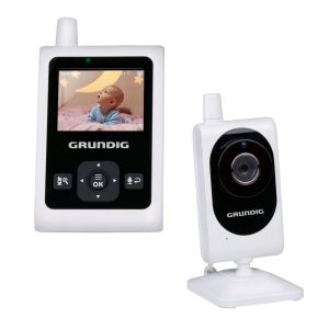 Grundig Babyphone Camera &iquest; Camera B&eacute;b&eacute; Avec &Eacute;cran Couleur 2 Pouces &iquest; Avec Vision Nocturne, Affichage De La Temp&eacute;rature Et Fonction Talkback &iquest; Blanc - Neuf