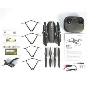 Drone Fpv 2,4 Ghz Pliable Rc Wifi Quadcopter Sans Tete Avec Maintien D'altitude (0,3 Mp) - Neuf