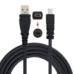 AYU-Câble d'alimentation de données USB 2.0 Type-A vers mini-appareil photo 8P pour Coolpix UC-E6 UC-E16 UC-E17 DSC-W DMC-S EX-Z - Neuf