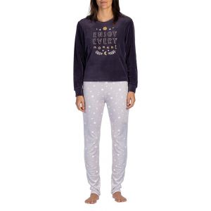 Pyjama Coton Melissa Brown Minui Polaire Marine - Neuf
