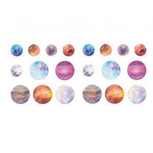 20Pcs Planète Système Solaire Autocollants PET Univers Planète Autocollants pour Téléphones Mobiles Ordinateurs Tablettes Tasses Romantique Planète - Neuf
