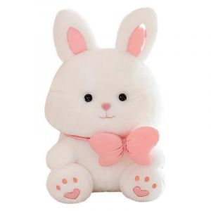 Peluche lapin ange pain, poup&eacute;e mignonne lapin, poup&eacute;e de chiffon coeur girly, oreiller cadeau-rose - Neuf