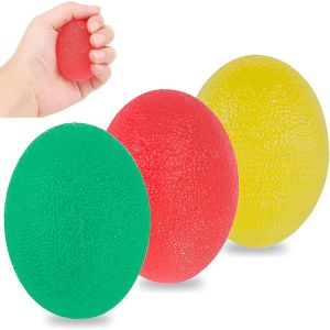 Checarzhn--No1-De 3 Balles De Préhension En Forme D'?uf - Appareil D'entraînement Des Mains - Avec Différents Degrés De Dureté - Pour Soulager Le Stress - Renforcement De La Main Et Des Doigts - - Neuf