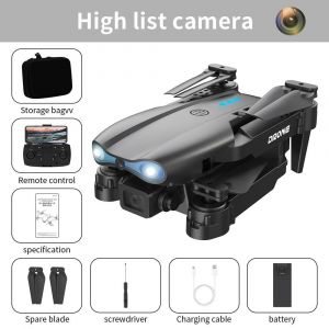 Ore-Drone Professionnel E99pro Avec Caméra Pour Touristes,4k,Wifi,Flux Optique,Fpv,Évitement D'obstacles,Photographie Aérienne,Quadrirotor-E99-Black-One-Cam--Générique - Neuf