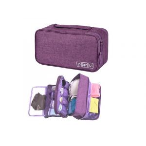 Sac de rangement portable pour sous-v&ecirc;tements et articles de toilette - R&eacute;sistant &agrave; l'eau, multifonctionnel et compact - Neuf