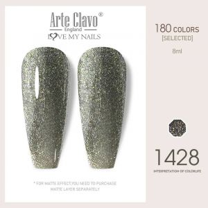 Arte Clavo 8ml Rouge Rose Couleur Tpo-Free Vernis &Agrave; Ongles Gel Lak Tremper Les Ongles Paillettes Uv Hybride Gel Laque Base Sup&eacute;rieure Gel Vernis.1428. - Neuf