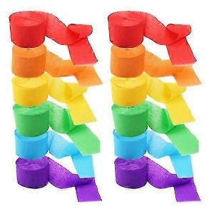 12 Pcs Italie Ornement Diy Banderole Fond Papier De Soie Couleur Banderole De F&ecirc;te Banderole De Papier D&eacute;corations - Neuf