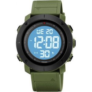 Eryi-Homme Sport Digitale Outdoor Montre Bracelet Led Électronique Multifonctionnel Militaire Alarme Chronomètre Etanche Double Temps Plastique Caoutchouc Montres - Neuf