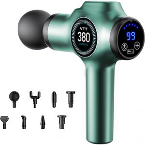 Pistolet De Massage, Masseurs &Eacute;lectriques Portables, Pistolet De Musculaire, Massage Gun &Agrave; Percussion Des Tissus Profonds Avec 99 Niveaux R&eacute;glables Et 9 T&ecirc;tes De - Neuf