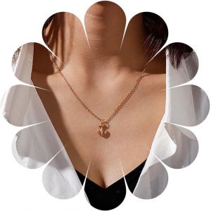 Kal-Collier Ras Du Cou Ancre Boho Collier Ancre De Bateau Vintage Collier Pendentif Ancre En Or Collier Chaîne D'ancre Minimaliste Bijoux Pour Femmes Et Filles - Neuf