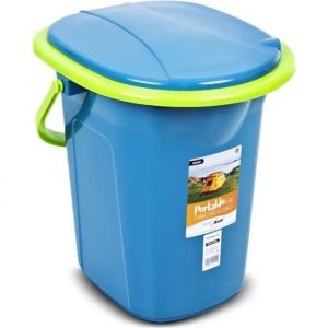 Toilette Touristique - Greenblue - Gb320 - 19l - Turquoise-Citron - Portable Et Pratique - Neuf