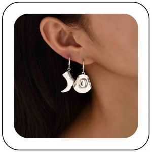 Kal-Boucles D'oreilles Boho Or Dainty Hat Boots Dangle Earrings Cowboy Cowgirl Asymmetrical Statement Earrings Hypoallerg&eacute;nique Bijoux D'oreilles Pour Femmes - Neuf
