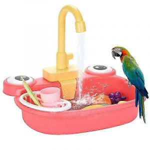 Jouets Pour Oiseaux, Perroquet, Bain Automatique Pour Oiseaux De Compagnie, Bassin Pour Cage, Bassin De Bain Pour Perroquet, Bol De Douche Pour Perroquet, Accessoires Pour Oiseaux, Jouet Pour Perroquet - Neuf