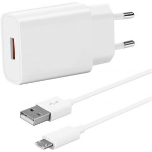 KALANKA-Chargeur Rapide pour Samsung Galaxy A10/S7/S6/J3/J5/J7/S4/A6/A7/A3(2015),Xiaomi Redmi 12C/9C/9A/10A/7A/6A,Chargeur et C&acirc;ble Micro USB 1,5m - Neuf
