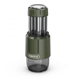 HiBREW H4D Machine à expresso portable 2 en 1, presse manuelle pour capsules et marc de café, machine à café chaud/froid pour voyage et usage domestique - Neuf