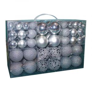 100Pcs Boule de No&euml;l Incassables Mignon PS Guirlande Guirlande de Boules Suspendues pour la Maison - Neuf