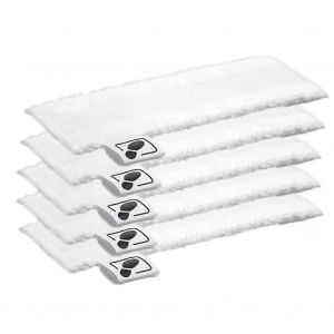 5 tampons de couverture en tissu en microfibre pour nettoyeur vapeur EasyFix SC2 SC3 SC4 SC5 - Neuf