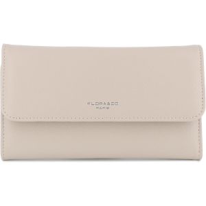 TIANYI-- Portefeuille Femme Rabat Tout-en-Un - Porte-ch&eacute;quier Porte-Cartes Monnaie 3 en 1 - Compagnon Zipp&eacute; 3 Volets Grande Capacit&eacute; Fourre-Tout - Original Mode Tendance - Beige Taupe - Neuf