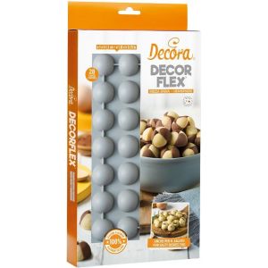 Kalanka-9260430 Moule En Silicone Platinum Flexible, Fabriqu&eacute; En Italie, De Haute Qualit&eacute;, &Agrave; Partir De 28 Cavit&eacute;s, Pour Une Demi-Boule De &Oslash; 30 X 15 H Mm, Pour Pr&eacute;parations Sucr&eacute;es Et Sal&eacute;es &Agrave; La Fois-Kalanka - Neuf