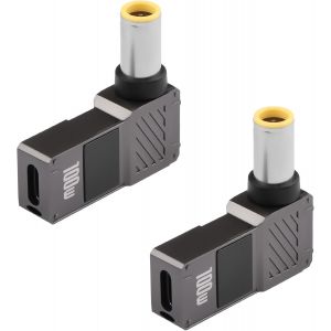 KALANKA-2pcs USB C vers Ordinateur Portable Adaptateur de Charge Femelle C vers mâle DC 7,9 x 0,9 mm Seau 20v USB Type C entrée à dc7909 convertisseur d'alimentation jusqu'à 100W (DC7909) - Neuf