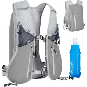 Sac À Dos De Course Ultraléger,Gilet Running Avec Bouteille D'eau De 500 Ml,Sac À Dos D'hydratation,Réfléchissant Gilet Course A Pied Femme Homme Pour Marathon,Cyclisme,Plein Air.[T290] - Neuf