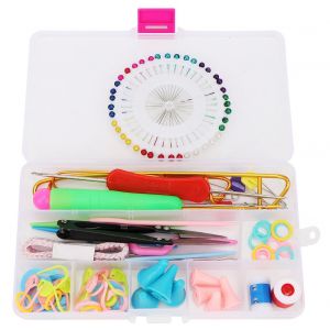 Kit De Tricot, Aiguilles, Epingles, Crochet, Marqueur, Ruban A Mesurer, Accessoire De Couture - Neuf
