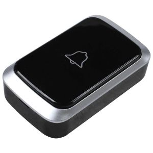 Sonnette sans fil &eacute;tanche &agrave; 300 m,t&eacute;l&eacute;commande avec flash LED,carillon de porte sans fil,prise am&eacute;ricaine - Neuf