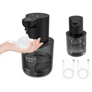Distributeur automatique de savon moussant sans contact 400 ml Noir - Neuf