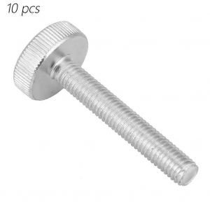 10pcs M8 Zinc Acier au carbone Boulons à tête moletée plats Vis à oreilles (M8 * 50) - Neuf