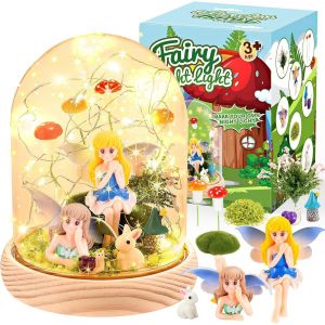Diy Veilleuse Fée Clochette Enfant - Kit Creatif Bricolage Enfants 3-12 Ans, Loisirs Créatifs Activités Manuelles Avec Led - Cadeau Anniversaire Pour Fille Garçon Déco Chambre - Neuf