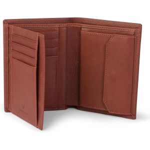 Portefeuille Vienne | Grand Portefeuille Homme Cuir | Porte Carte Cuir Avec Protection Rfid | Vintage Marron - Neuf