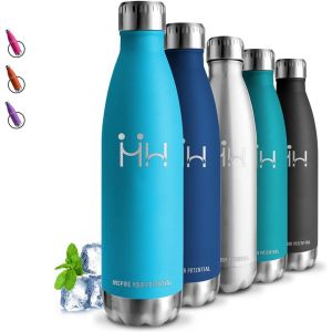 Eryi-Gourde Isotherme, Gourde 750 Ml, Sans Bpa, Gourde Sport, 24h Froid & 12h Chaud, Gourde Inox, Anti Fuite, Bouteille Isotherme, Facile À Transporter, Gourde Metal, Pour Camping, École, Running, Yo - Neuf
