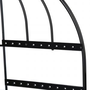 Presentoir A Bijoux En Metal Noir, Support A Suspendre Pour Boucles D'oreilles Et Colliers - Neuf