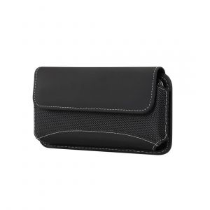 pour Motorola Moto G57 (2025) &Eacute;tui Ceinture Horizontal Simili Cuir et Nylon - DFVmobile - Neuf