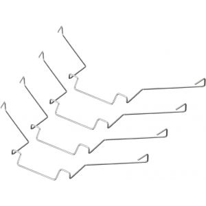 4pcs Attaches de Ventilateur pour Dissipateur de Chaleur de CPU, 10CM Attache de Fil de Type Crochet Sup&eacute;rieur pour Fixer le clips de Radiateur de CPU de Carte M&egrave;re PC - Neuf