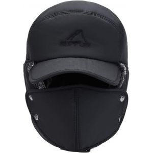 Unisex Chapka Chapeau De Trappeur D'hiver Anti Vent Aviateur Casquette Hiver Chapka Ear Flap Trappeur Bomber Casquettes Bonnets Chapeaux Oreillette Bonnet Chaud Pour Ski Patinage Moto Randonné[I1208] - Neuf