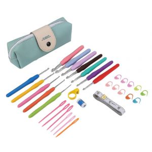 Crochet Manche Avec Sac De Rangement Ergonomique Crochet Doux Crochet,Aiguille &Agrave; Tricoter Extra Longue (Haoyi) A - Neuf